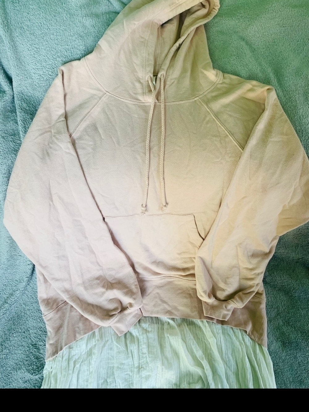 Free People Blush Pink Oversized Hoodie Sweatshirt - Picture 5 of 7